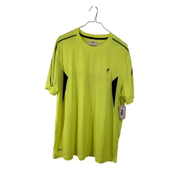 Fila Sport Black & Yellow Athletic Shorts & Shirt Set XXL XL Polyester Mens Acti - Picture 9 of 13